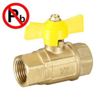 lead free brass full port ball gas ball valve factory